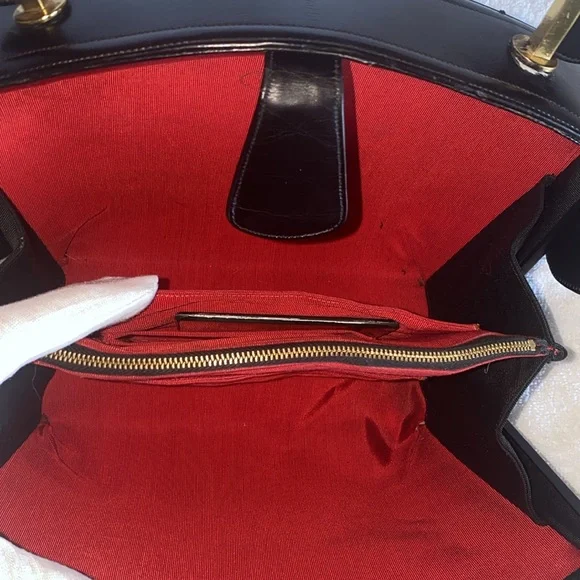 🔥❤️👋🏻 EUC Coblentz Original 1950s Vintage Black Structured Handbag 👋🏻❤️🔥 - Picture 12 of 16